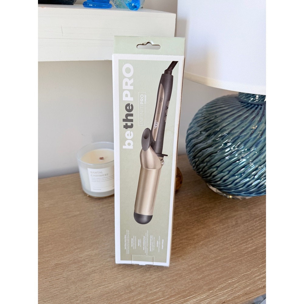 Conair InfinitiPRO Tourmaline Ceramic Curling Iron Women Gold 1.75 Inch CD703 - Picture 2 of 4